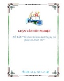 luận văn: Tổ chức Kế toán tại Công ty Cổ phần LILAMA 10