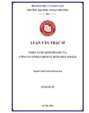 Luận văn Thạc sĩ Kinh doanh thương mại: Chiến lược kinh doanh của Công ty cổ phần Dịch vụ Hàng hóa Nội Bài (NCTS)