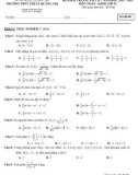 Đề thi giữa học kì 2 môn Toán lớp 12 năm 2021-2022 có đáp án - Trường THPT Thị xã Quảng Trị