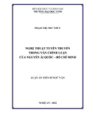 Luận án Tiến sĩ Ngữ văn: Nghệ thuật tuyên truyền trong văn chính luận của Nguyễn Ái Quốc - Hồ Chí Minh