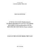 Luận án Tiến sĩ Nuôi trồng thủy sản: Sử dụng cây sài đất (Wedelia chinensis) để phòng bệnh hoại tử gan tụy cấp (AHPND) do vi khuẩn Vibrio parahaemolyticus gây ra trên tôm thẻ chân trắng (Penaeus vannamei)