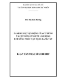 Luận văn Thạc sĩ Khoa học: Đánh giá sự vận động của cơ lưng và cột sống ở người lao động khi nâng nhấc vật nặng bằng tay