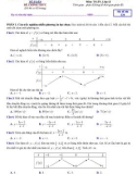 Đề thi giữa học kì 1 môn Toán lớp 12 năm 2024-2025 có đáp án - Trường THPT Nguyễn Bỉnh Khiêm, Gia Lai