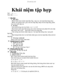 Khái niệm tập hợp