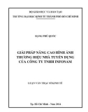 Luận văn Thạc sĩ Kinh tế: Giải pháp nâng cao hình ảnh thương hiệu nhà tuyển dụng của Công ty TNHH Infonam