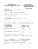 Đề kiểm tra 1 tiết môn Giải tích lớp 12 chương 2 - THPTChuyên Huỳnh Đạt Mẫn - Mã đề 566