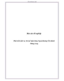 Báo cáo tốt nghiệp: Phát triển dịch vụ  thẻ tại Ngân hàng Ngoại thương Chi nhánh  Thăng Long