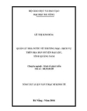 Tóm tắt Luận văn Thạc sĩ Kinh tế: Quản lý nhà nước về thương mại – dịch vụ trên địa bàn huyện Đại Lộc, tỉnh Quảng Nam