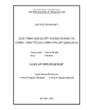 Luận án tiến sĩ Lịch sử: Quá trình giải quyết khủng hoảng tài chính - kinh tế của Chính phủ Mỹ (2008-2014)