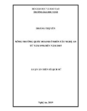 Luận văn tiến sĩ Lịch sử: Nông trường quốc doanh ở miền Tây Nghệ An từ năm 1956 đến năm 2015