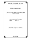 Tóm tắt Luận án Tiến sĩ Nông nghiệp: Quản lý rủi ro trong nuôi tôm ven biển tỉnh Nam Định