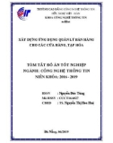 Tóm tắt Đồ án tốt nghiệp Công nghệ thông tin: Xây dựng ứng dụng quản lý bán hàng cho các cửa hàng, tạp hóa