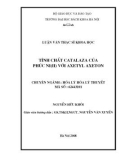 Luận văn Thạc sĩ Khoa học: Tính chất catalaza của phức Ni(II) với Axetyl axeton