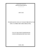 Luận văn Thạc sĩ Quản trị Kinh doanh: Ứng dụng Khung Năng lực vào Quản trị Nhân sự tại Công ty Cổ phần Viễn thông Đông Dương