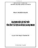 Luận văn Thạc sĩ Kinh tế: Hoạch định chiến lược phát triển Tổng Công ty xây dựng Sài Gòn (SGC) giai đoạn (2005-2015)