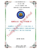 Khóa luận tốt nghiệp Quản trị kinh doanh: Nghiên cứu các yếu tố tạo động lực làm việc cho công nhân tại nhà máy may của công ty cổ phần Dệt May Huế