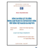 Luận văn Thạc sĩ Kinh tế: Nâng cao năng lực tài chính trong cạnh tranh của Tập đoàn Bưu chính Viễn thông Việt Nam khi gia nhập WTO