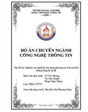 Đồ án chuyên ngành Công nghệ thông tin: Nghiên cứu thiết kế xây dựng phương án bảo mật hệ thống bằng firewall