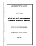 Tóm tắt Khóa luận tốt nghiệp khoa Văn hóa dân tộc thiểu số: Biến đổi nhà ở truyền thống của người Dao xã Nga Hoàng huyện Yên Lập tỉnh Phú Thọ