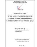 Tóm tắt luận văn Thạc sĩ Y tế công cộng: Sự hài lòng của sản phụ sau sinh tại Bệnh viện Phụ sản Thanh Hóa năm 2018 và một số yếu tố liên quan