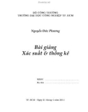 Bài giảng Xác suất và Thống kê - Nguyễn Đức Phương (ĐH Công nghiệp TP.HCM)