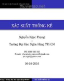 Bài giảng Xác suất thống kê: Các giá trị đặc trưng của biến ngẫu nhiên - Nguyễn Ngọc Phụng