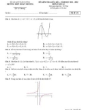 Đề thi giữa học kì 1 môn Toán lớp 12 năm 2021-2022 có đáp án - Trường THPT Đoàn Thượng