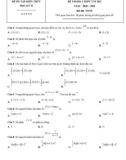 Đề thi học kì 2 môn Toán lớp 12 năm 2020-2021 có đáp án - Trường THPT Tây Hồ