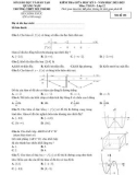 Đề thi giữa học kì 1 môn Toán lớp 12 năm 2022-2023 có đáp án - Trường THPT Núi Thành – Quảng Nam
