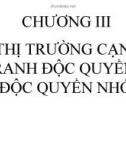 Bài giảng Kinh tế vi mô 2: Chương 3 - Hồ Hữu Trí (2018)