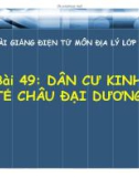 Bài giảng Địa lý 7 - Bài 49: Dân cư kinh tế châu đại dương