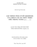 Luận văn Thạc sĩ Toán học: Lập trình tính cơ sở Groerbner của Iđêan các đa thức triệt tiêu trong vành Zm(x1,...,xn)