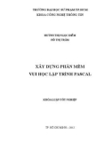 Khóa luận tốt nghiệp: Xây dựng phần mềm vui học lập trình Pascal