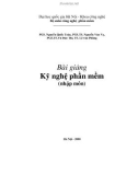 Bài giảng Kỹ nghệ phần mềm - PGS. Nguyễn Quốc Toản