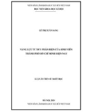 Luận án Tiến sĩ Triết học: Năng lực tư duy phản biện của sinh viên thành phố Hồ Chí Minh hiện nay