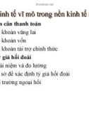 Kinh tế vĩ mô - Bài 10