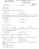 Đề thi giữa học kì 2 môn Toán lớp 12 năm 2021-2022 có đáp án - Trường THPT Đoàn Kết