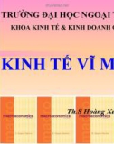 Bài giảng kinh tế vĩ mô 1