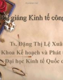 Bài giảng Kinh tế học công cộng