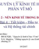 NGUYÊN LÝ KINH TẾ HỌC PHẦN VĨ MÔ - Chương 4