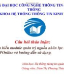 Bài thuyết trình: Tìm hiểu module quản trị nguồn nhân lực tại ERPOnline và hướng dẫn sử dụng