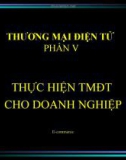 Thực hiện thương mại điện tử cho doanmh nghiệp