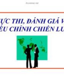 THỰC THI, ĐÁNH GIÁ VÀ  ĐIỀU CHỈNH CHIẾN LƯỢC