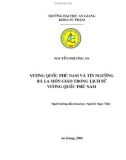 Vương Quốc Phù Nam và tín ngưỡng Bà la môn giáo trong lịch sử vương quốc Phù Nam