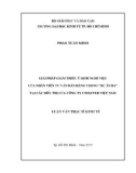 Luận văn Thạc sĩ Kinh tế: Giải pháp giảm thiểu ý định nghỉ việc của nhân viên tư vấn bán hàng trong dự án BA tại các siêu thị của Công ty Unilever Việt Nam