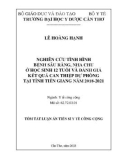 Tóm tắt Luận án Tiến sĩ Y học: Nghiên cứu tình hình bệnh sâu răng, nha chu ở học sinh 12 tuổi và đánh giá kết quả can thiệp dự phòng tại tỉnh Tiền Giang năm 2018-2021