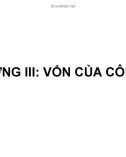 Bài giảng Quản trị công ty - Chương 3: Vốn của công ty