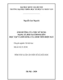 Tóm tắt luận án Tiến sĩ Xã hội học: Ảnh hưởng của việc sử dụng mạng xã hội Facebook đến học tập và đời sống của sinh viên hiện nay