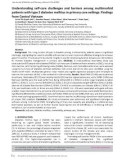 Understanding self-care challenges and barriers among multimorbid patients with type 2 diabetes mellitus in primary care settings: Findings from Central Vietnam