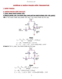 CHƯƠNG 2: MẠCH PHÂN CỰC TRANSISTOR